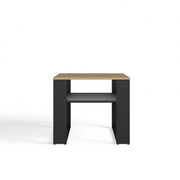 Moderne 2P MINI SLIM sofabord, SORT HÅNDVÆRD EG