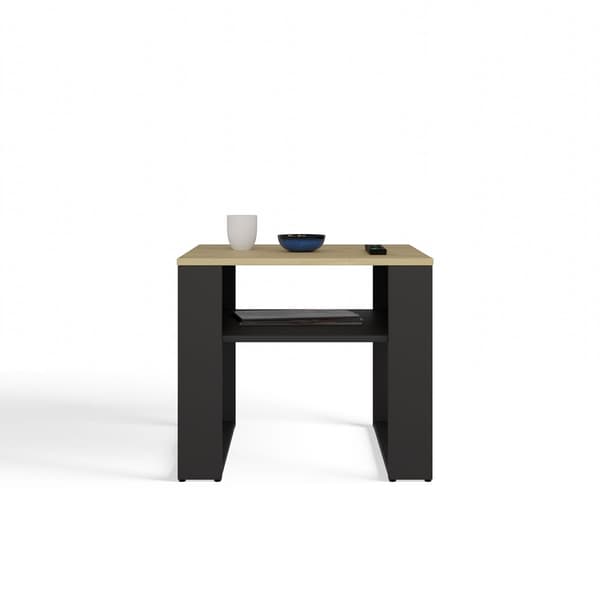 Moderne 2P MINI SLIM sofabord, SORT HÅNDVÆRD EG
