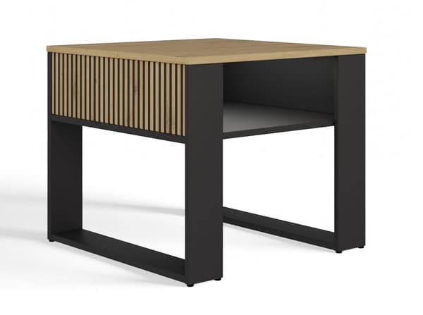 Moderne 2P MINI SLIM sofabord, SORT HÅNDVÆRD EG