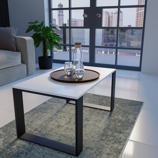 Modernt MODERNT soffbord VIT SVART