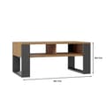 Miniatyrbillede 3 af 4: Moderne 2P sofabord ANTRACIT ARTISAN