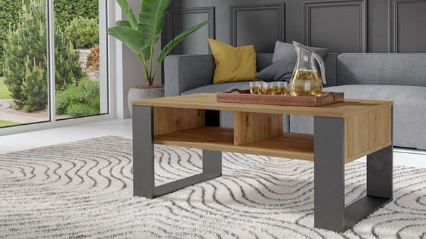 Moderne 2P sofabord ANTRACIT ARTISAN