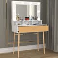 Miniatyrbillede 3 af 5: LindasST sminkebord eg dekor, hvid.