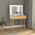 Miniatyrbillede 4 af 5: LindasST sminkebord eg dekor, hvid.