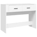 Miniatyrbild 2 av 2: Konsolbord vit 100x39x75 cm konstruerat trä