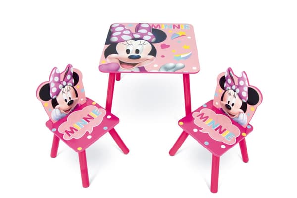 Disney Mimmi Pigg Träbord med stolar