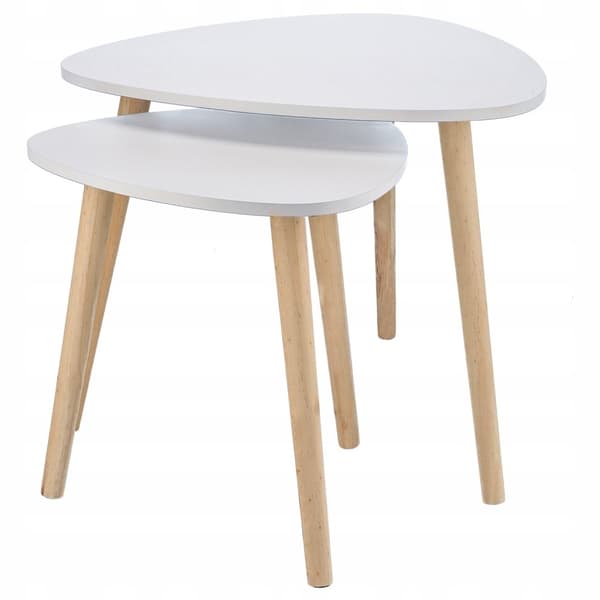 VIT soffbord, litet soffbord, vardagsrum SET