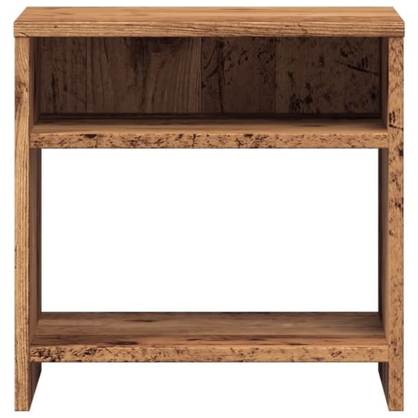 sengebord 40x30x40 cm konstrueret træ gammelt trælook