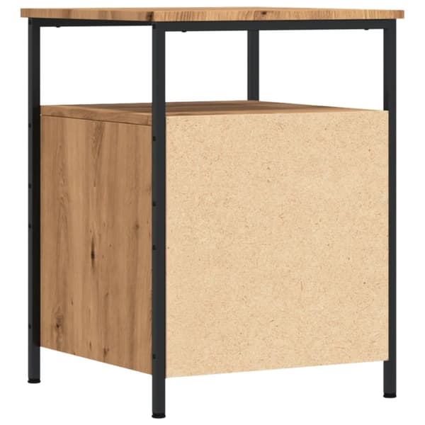 sengebord 44x45x60 cm konstrueret træ kunsteg