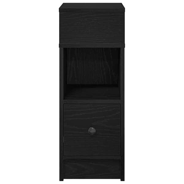 yöpöytätelineet laatikolla 2 kpl musta 25x31x66 cm