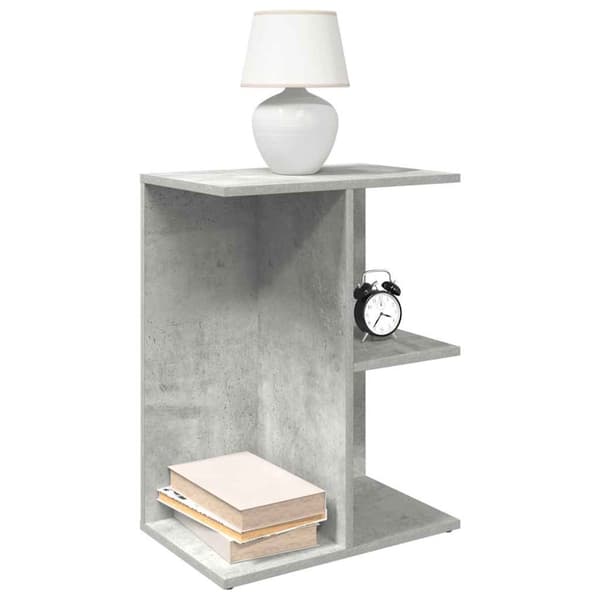 Yöpöydät 2 kpl Betoninharmaa 46,5x29x61 cm
