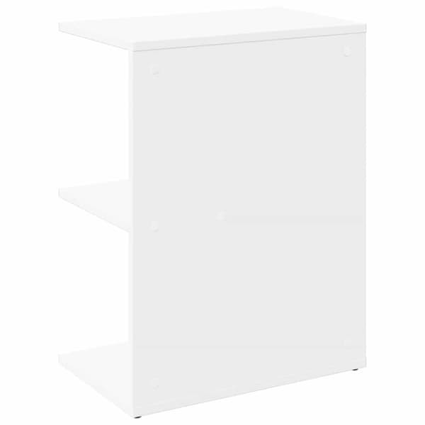 sengebord 46,5x29x61 cm konstrueret træ hvid