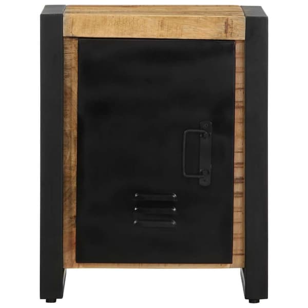 Sängbord 40x30x51 cm massivt grovt mangoträ