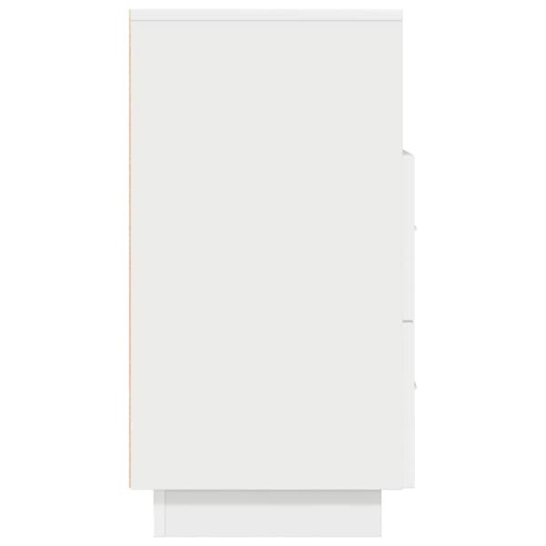 sengebord med 2 skuffer 36x36x68 cm hvid