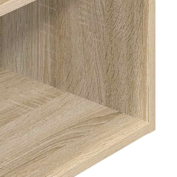 sengeborde med skuffe 2 stk. 35x34x66,5 cm sonoma-eg