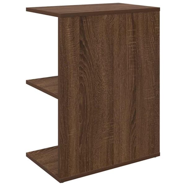 sengeborde 2 stk. 46,5x29x61 cm brun egetræsfarve