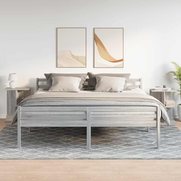 yöpöydät 2 kpl Sonoma Grey Oak 46,5x29x61 cm