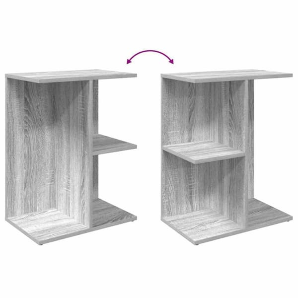 yöpöydät 2 kpl Sonoma Grey Oak 46,5x29x61 cm