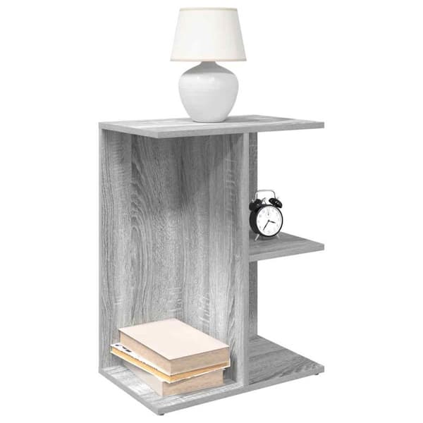 yöpöydät 2 kpl Sonoma Grey Oak 46,5x29x61 cm