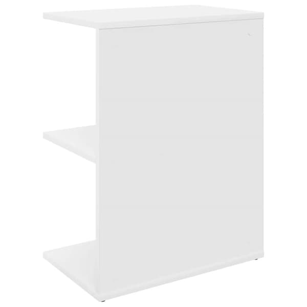 sengeborde 2 stk. 46,5x29x61 cm konstrueret træ hvid