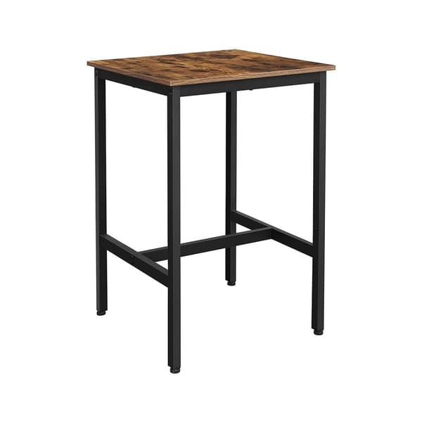 Barbord - Högt köksbord - 60 x 60 x 92 cm - Stålram