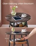 Miniatyrbild 3 av 7: Bartafel-samling med lagringsutrymme Essen Brown-karamel Brown