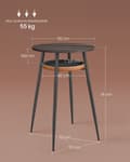 Miniatyrbild 5 av 7: Bartafel-samling med lagringsutrymme Essen Brown-karamel Brown