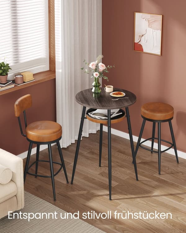 Bartafel-samling med lagringsutrymme Essen Brown-karamel Brown