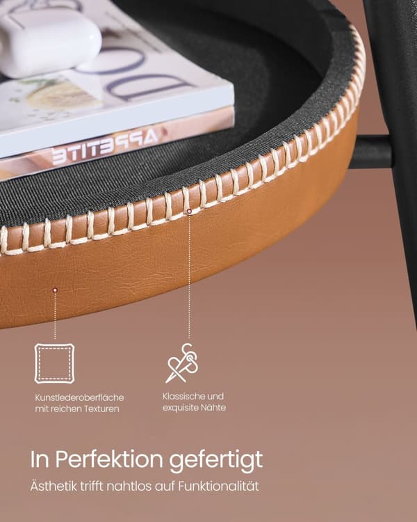 Bartafel-samling med lagringsutrymme Essen Brown-karamel Brown