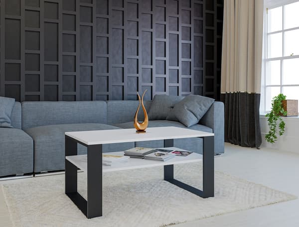 Soffbord Modern 1P VIT SVART