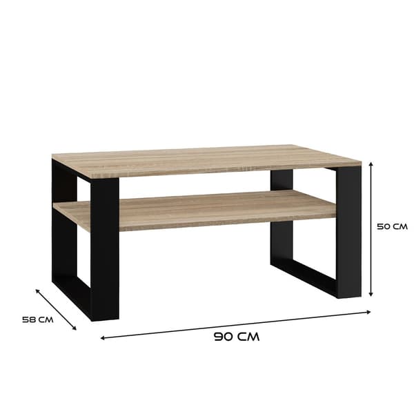 Soffbord Modern 1P SONOMA SVART