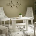 Miniatyrbillede 2 af 3: Sofabord 1 kr. HVID 87x60x55cm med hylde