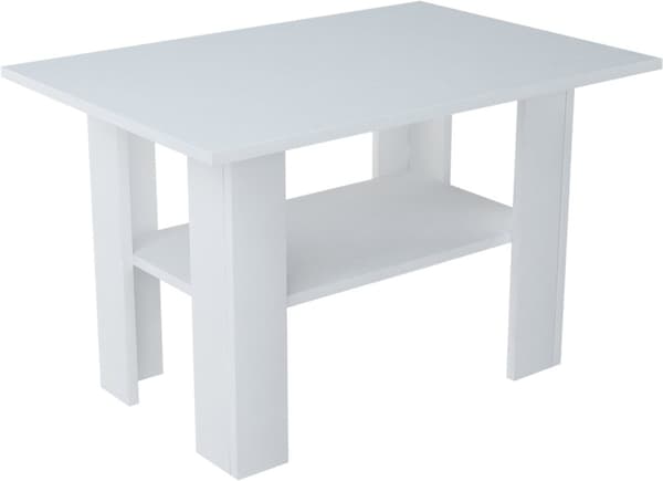 Sofabord 1 kr. HVID 87x60x55cm med hylde