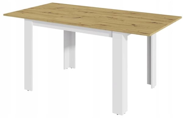 KONGO EXT udtræksbord 170X80 håndværks eg hvid