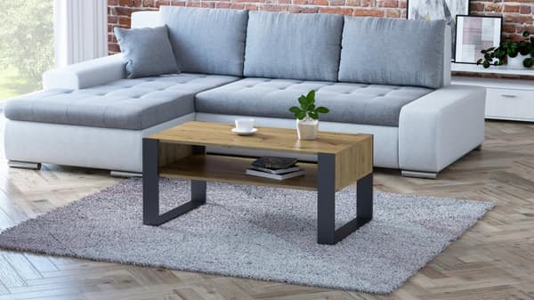 Sofabord KAJA håndværker sort loft retro