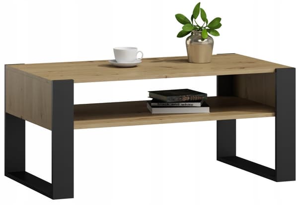 Sofabord KAJA håndværker sort loft retro