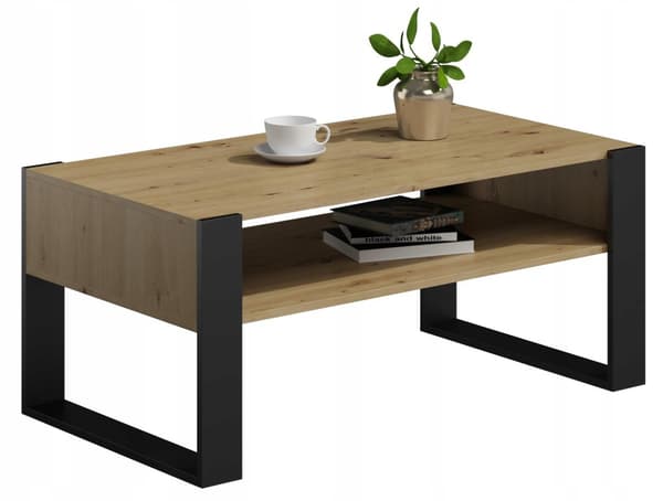 Sofabord KAJA håndværker sort loft retro