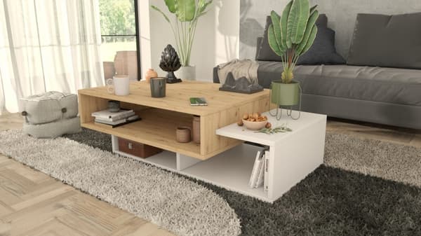 Sofabord SARA håndværker-hvid loft retro
