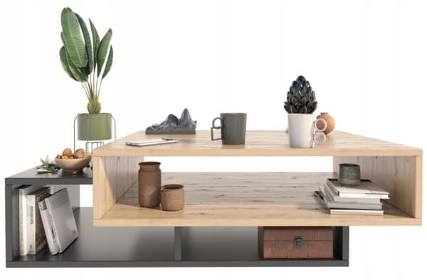 Sofabord SARA håndværkssort loft retro