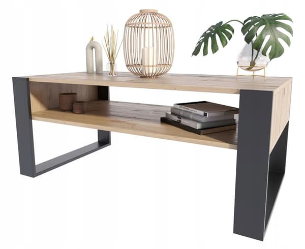 Sohvapöytä KAJA 120cm artesaanimusta parvi