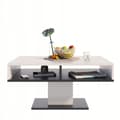 Miniatyrbild 3 av 5: INES soffbord vit-svart skandinaviskt soffbord PER