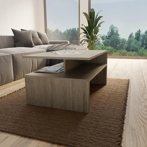 Sofabord BOSTON EX3 sonoma 18mm bord med hylde