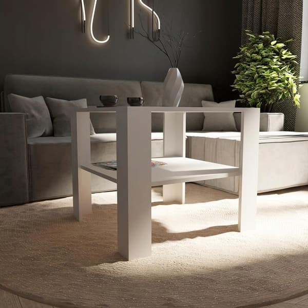 Sofabord 68x68 HIGH EX3 hvid