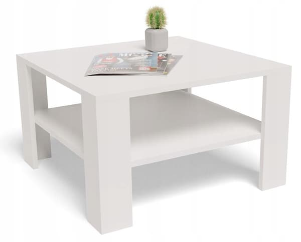 Soffbord 68x68 LOW EX3 vit