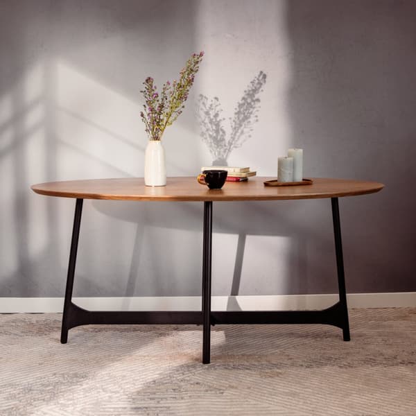 Taulukko | SAVELMA | luonnollinen, mustat jalat | 120x60x45cm | 892313