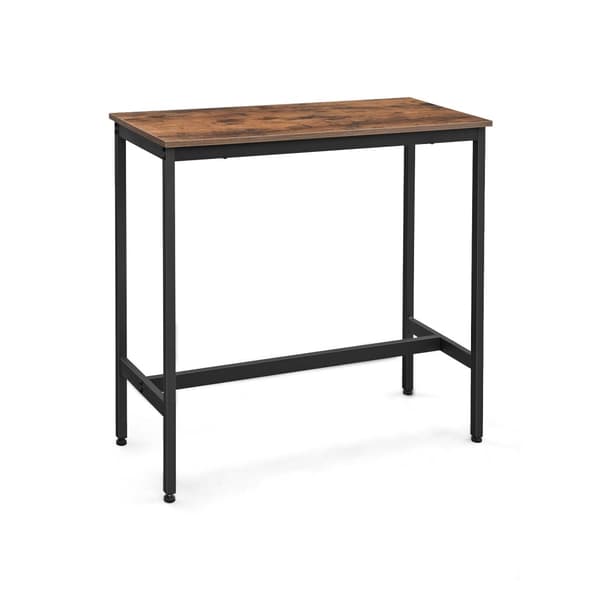 Smalt barbord i industriel stil