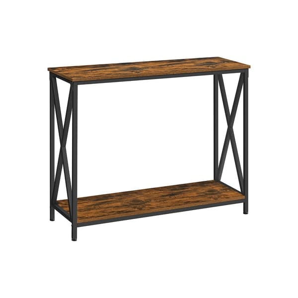 Industriell design soffbord med metallram