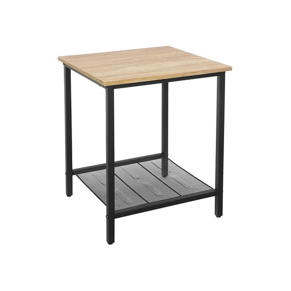 Sidebord honning brun-sort