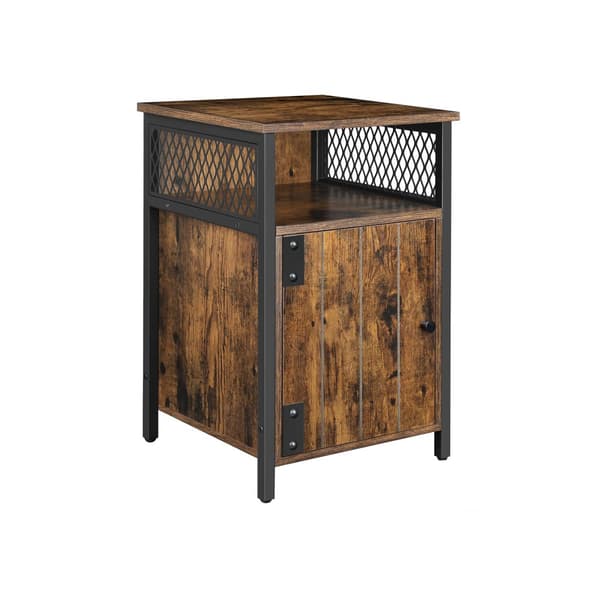 Sidebord vintage brun-sort