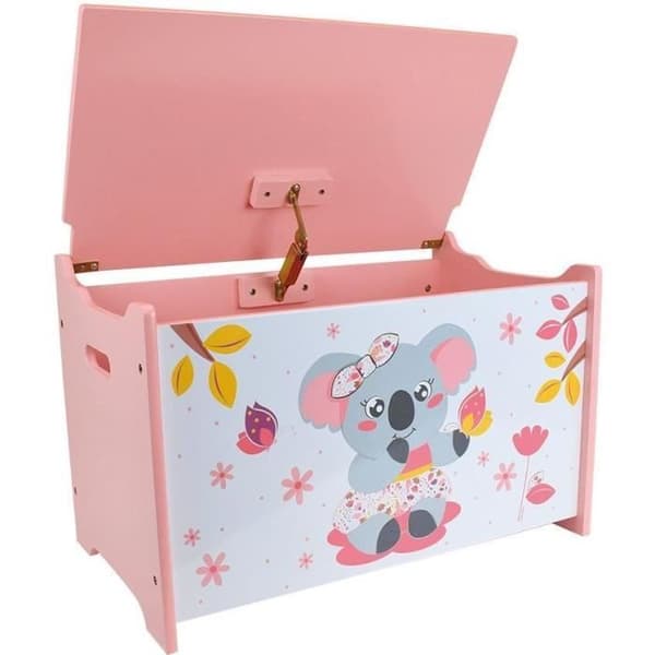 Träleksakslåda för barn - FUN HOUSE - CALLY MIMI KOALA - Rosa - 40x58x36 cm